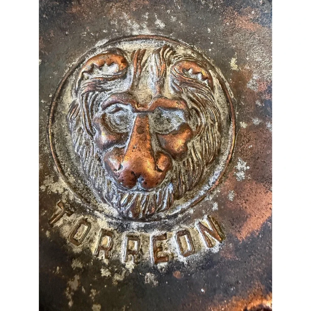 Vintage‎ Lion Ashtray - Cast Metal Copper Tone Catchall